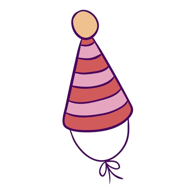 Free PSD hand drawn birthday icon illustration