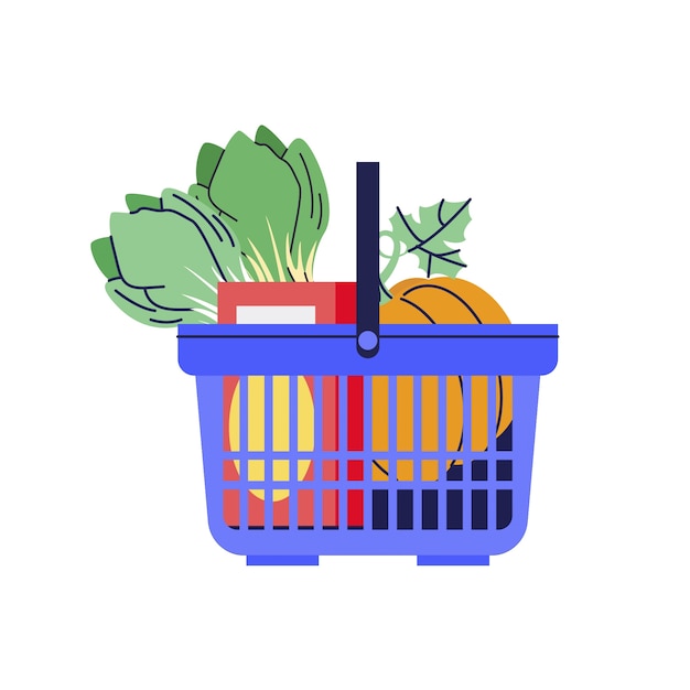 Free PSD hand drawn shopping cart isolated