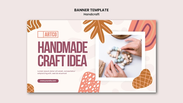 Handcraft banner template