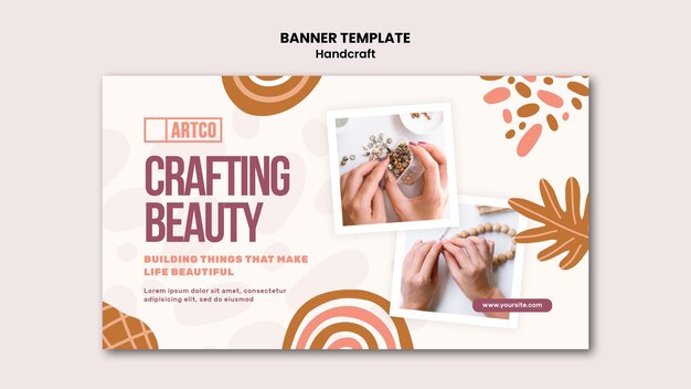 Handcraft banner template