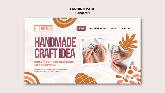 Handcraft landing page