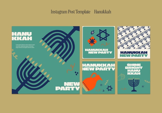 Hanukkah celebration  instagram posts