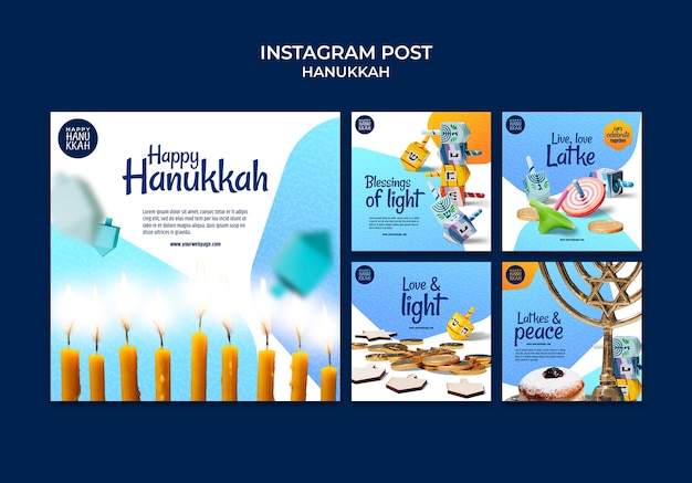 Hanukkah template design