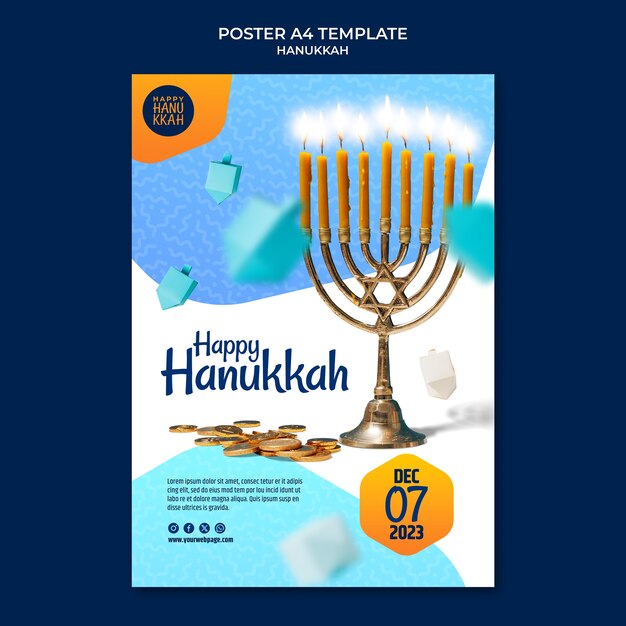 Hanukkah template design