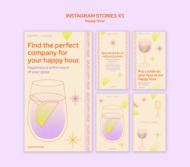 Free PSD happy hour discount template