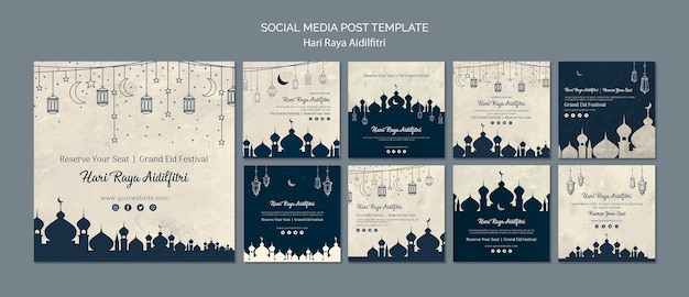 Hari raya aldilfitri social media post