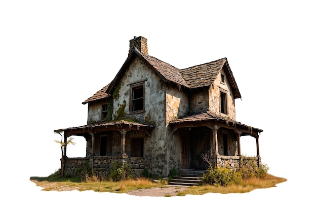 Free PSD haunted house isolated