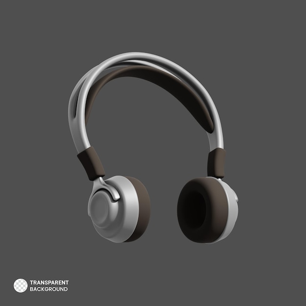 Headphone icon Isolated 3d render Illustration