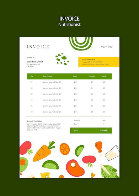 Free PSD healthy food lifestyle template