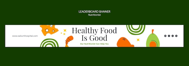 Free PSD healthy food lifestyle template