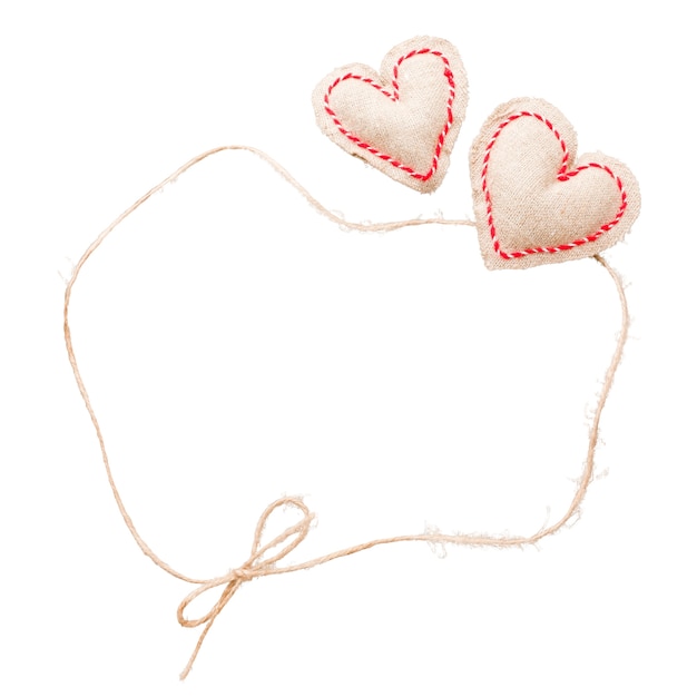 Free PSD hearts decoration isolated