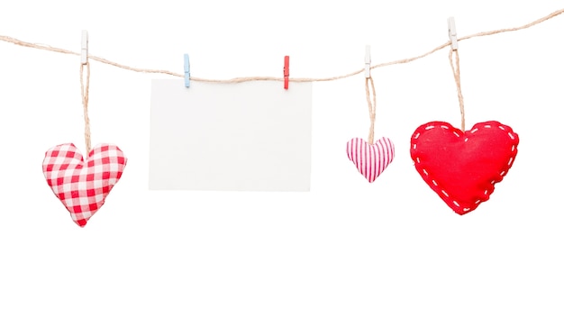 Free PSD hearts decoration isolated