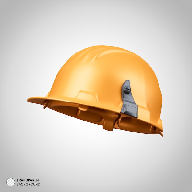 Helmet for construction icon isolated 3d render illustration