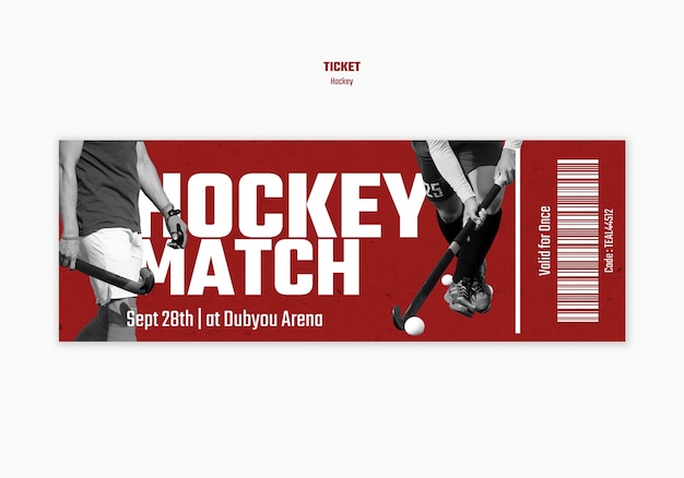 Hockey template design