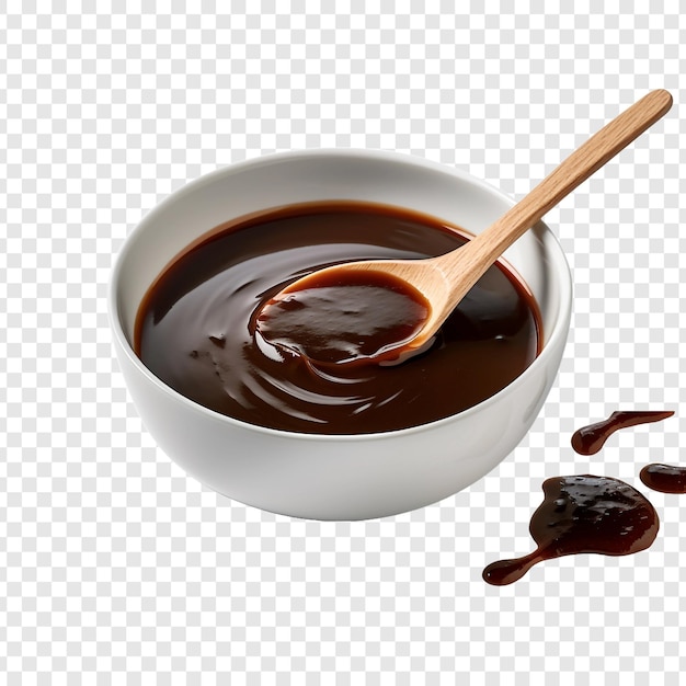 Free PSD hoisin sauce isolated on transparent background