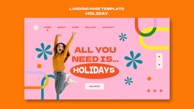 Holiday design template