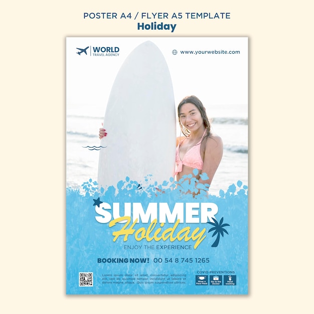 Holiday flyer template