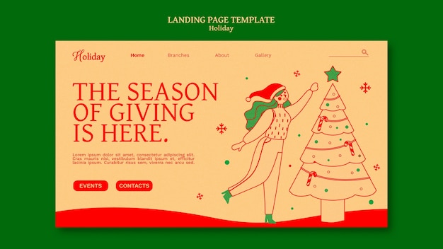 Holiday template design