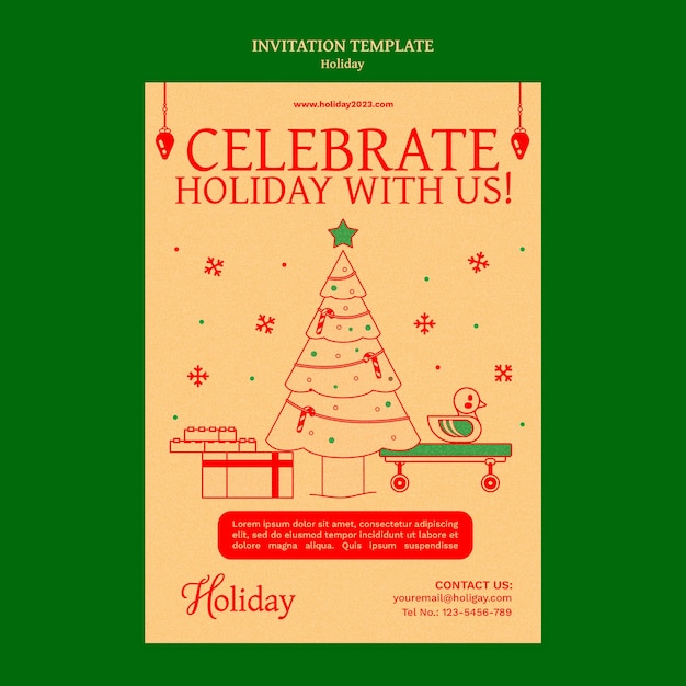 Holiday template design