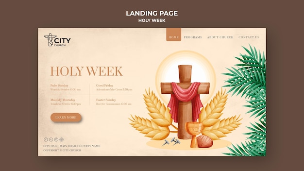 Holy week web template