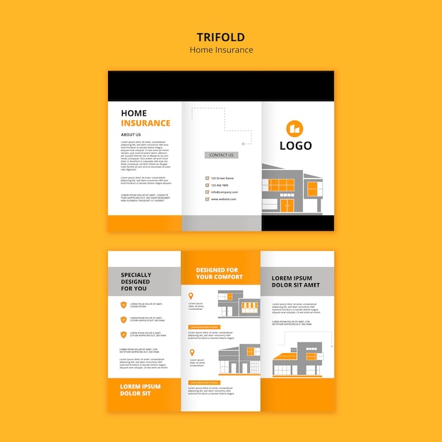 Home insurance template design