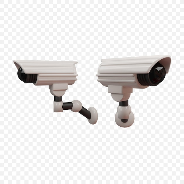 Home Security Surveillance cctv camera Icon Isolated 3d render Illustration