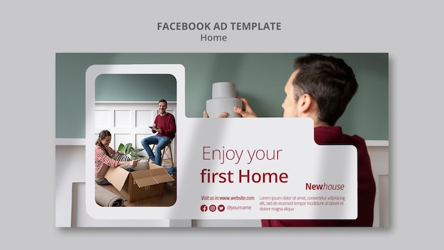 Free PSD home template design