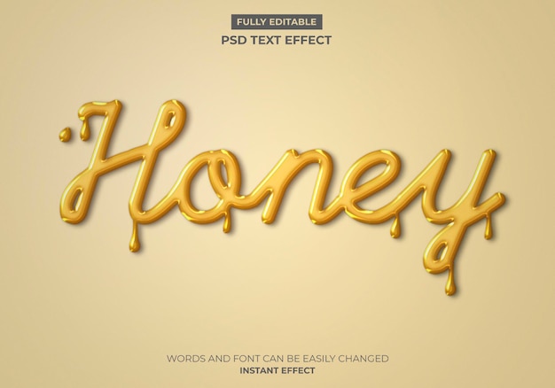 Honey Text Effect