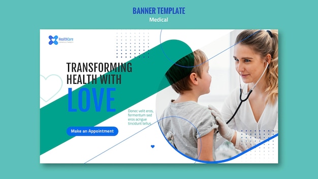 Horizontal banner for healthcare