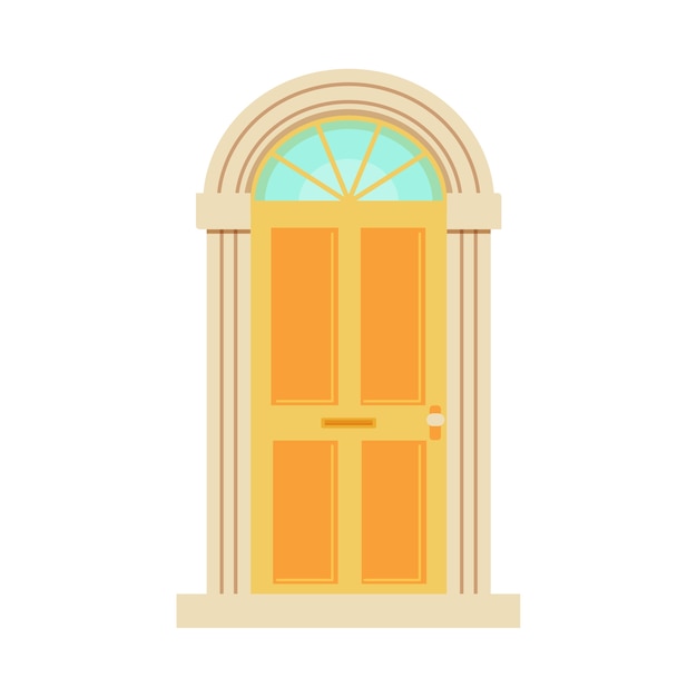 Free PSD house door illustration