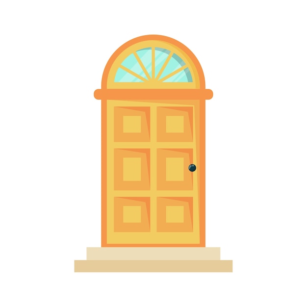 Free PSD house door illustration