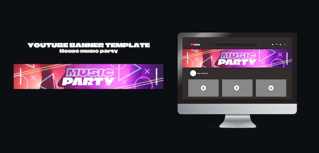 House music party template design