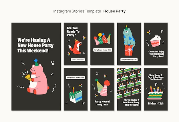 House party template design