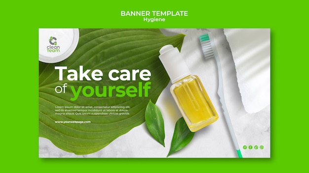 Hygiene banner template design