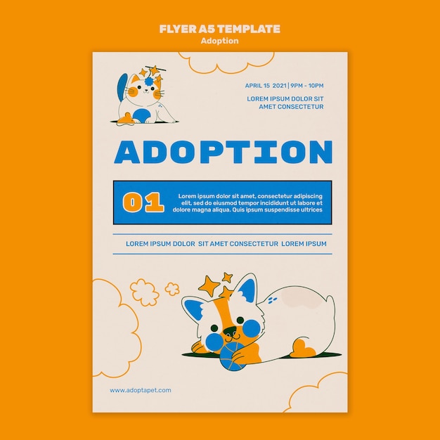 Illustrated pets print template