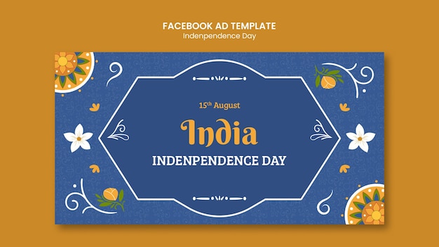 Free PSD india independence day facebook template