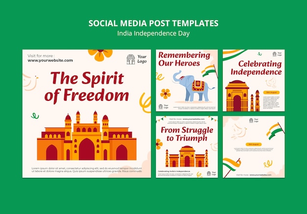 India independence day instagram posts