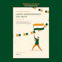 Free PSD india independence day poster design