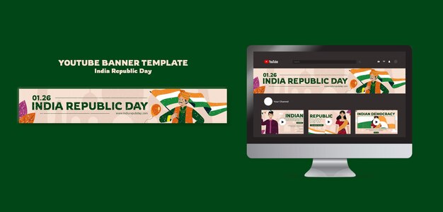 Indian independence day template design