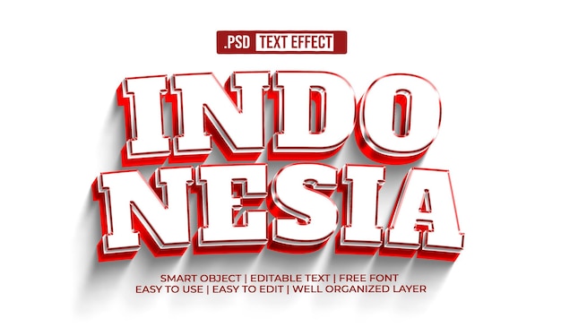 Indonesia Text Style Effect