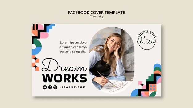 Influencer facebook ad  template design