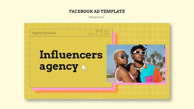 Free PSD influencer template design