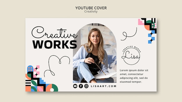 Influencer youtube thumbnail  template design