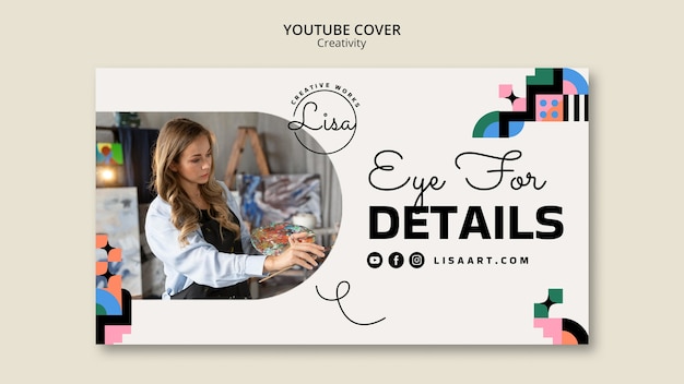 Influencer youtube thumbnail  template design