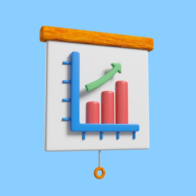 Infographic elements three-dimensional icon