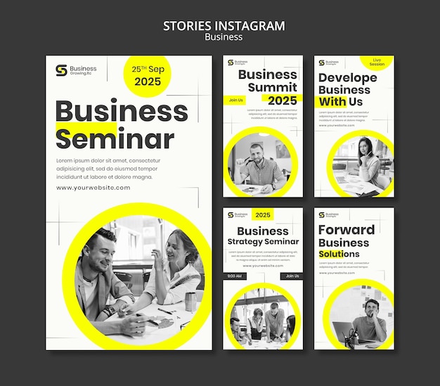 Free PSD insta story business template design