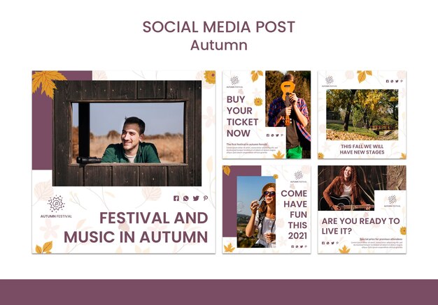 Instagram posts collection for autumn concert