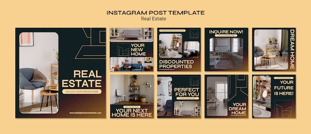 Free PSD instagram posts collection for professional business