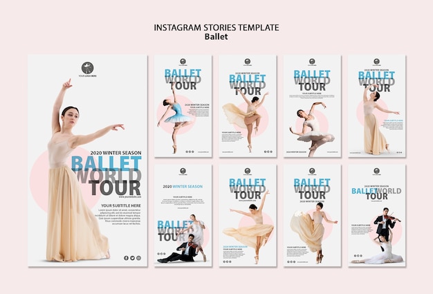 Instagram stories collection for ballet performance