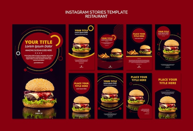 Free PSD instagram stories template design